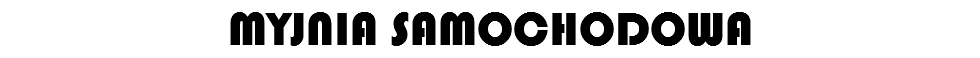 MYJNIA SAMOCHODOWA